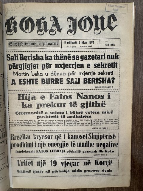 Koha Jonë 1994-03-09
