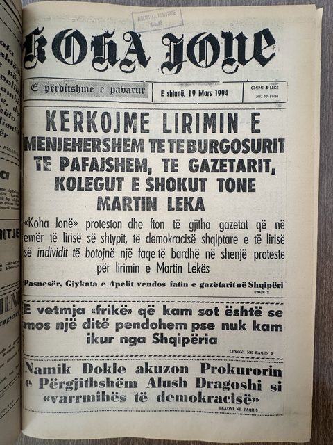 Koha Jonë 1994-03-19