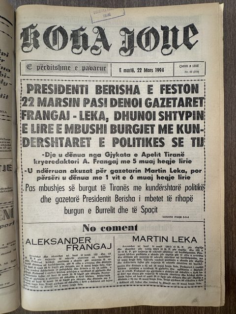 Koha Jonë 1994-03-22