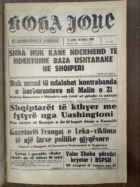 Koha Jonë 1994-03-24