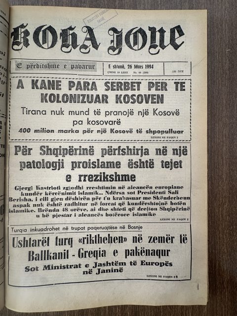 Koha Jonë 1994-03-26