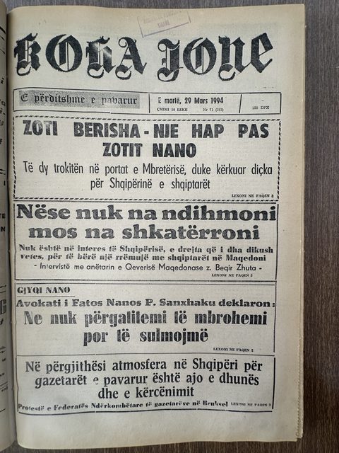 Koha Jonë 1994-03-29