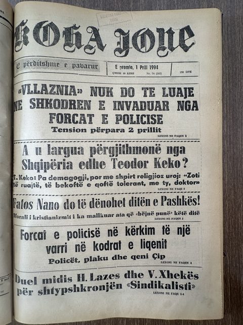 Koha Jonë 1994-04-01