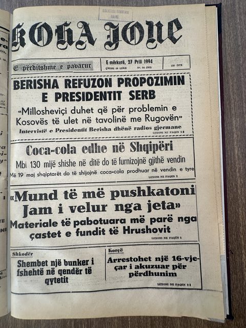 Koha Jonë 1994-04-27