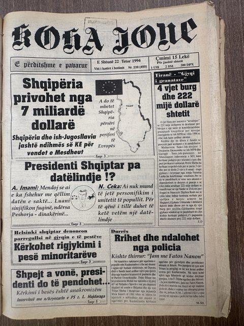Koha Jonë 1994-10-22