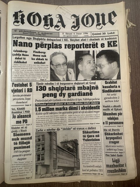 Koha Jonë 1996-01-06