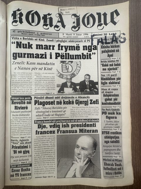 Koha Jonë 1996-01-09