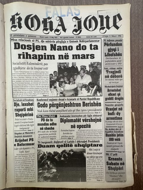 Koha Jonë 1996-02-08