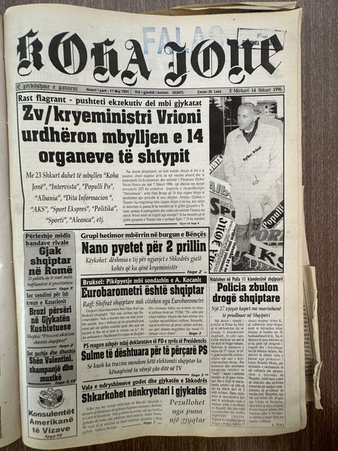 Koha Jonë 1996-02-14