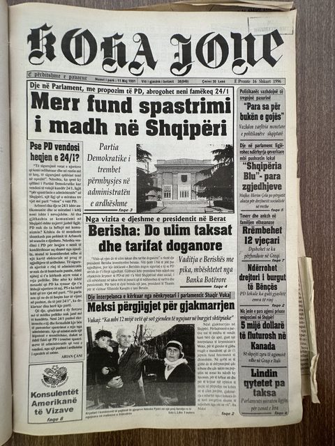 Koha Jonë 1996-02-16