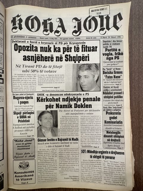 Koha Jonë 1996-02-20