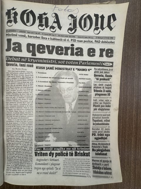 Koha Jonë 1998-04-15