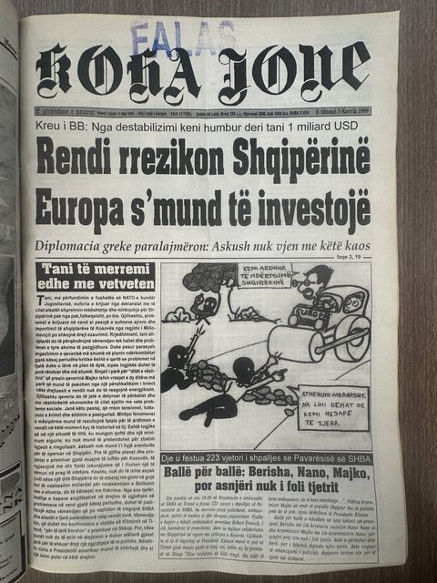 Koha Jonë 1999-07-03