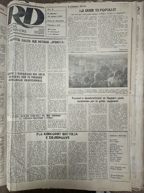 Rilindja Demokratike 1991-01-12