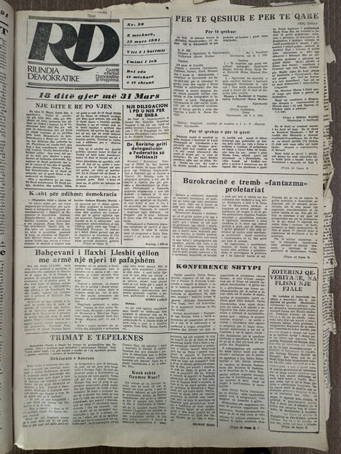 Rilindja Demokratike 1991-03-13