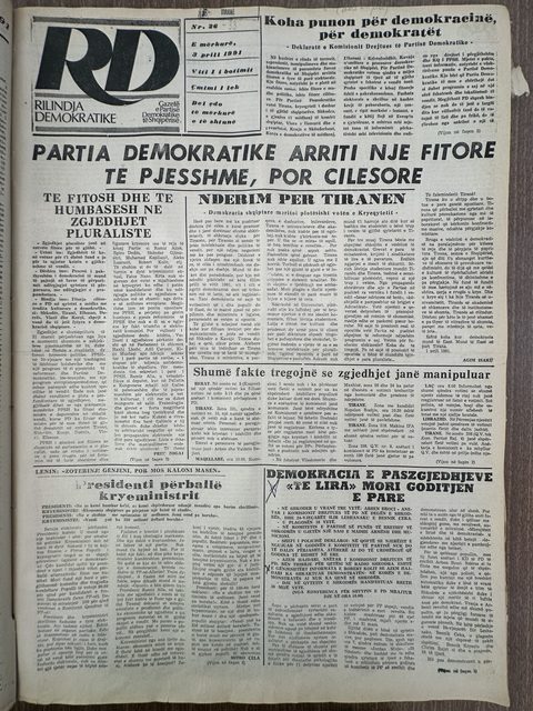 Rilindja Demokratike 1991-04-03