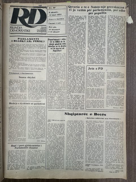 Rilindja Demokratike 1991-05-11