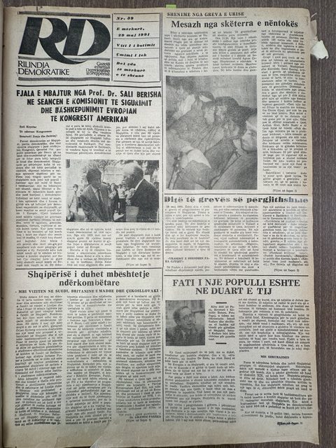 Rilindja Demokratike 1991-05-29