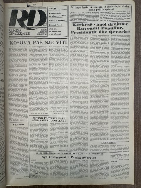 Rilindja Demokratike 1991-09-11