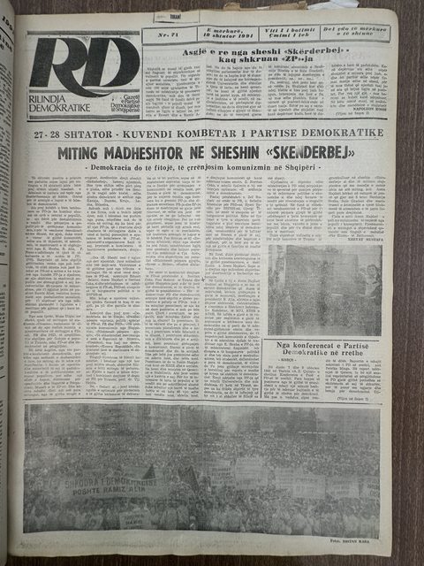 Rilindja Demokratike 1991-09-18