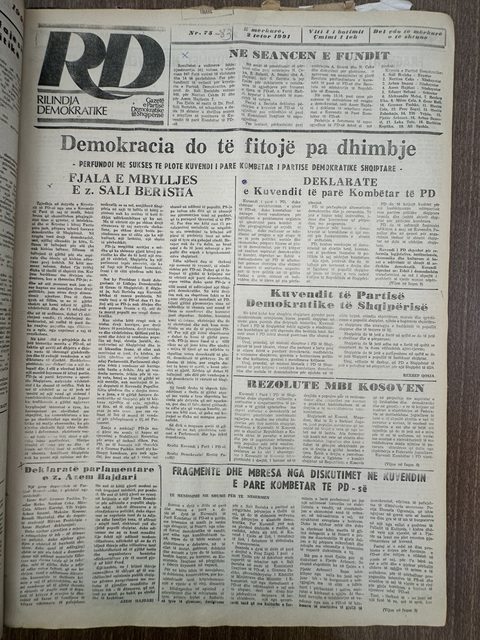 Rilindja Demokratike 1991-10-23