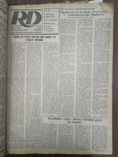 Rilindja Demokratike 1991-10-09