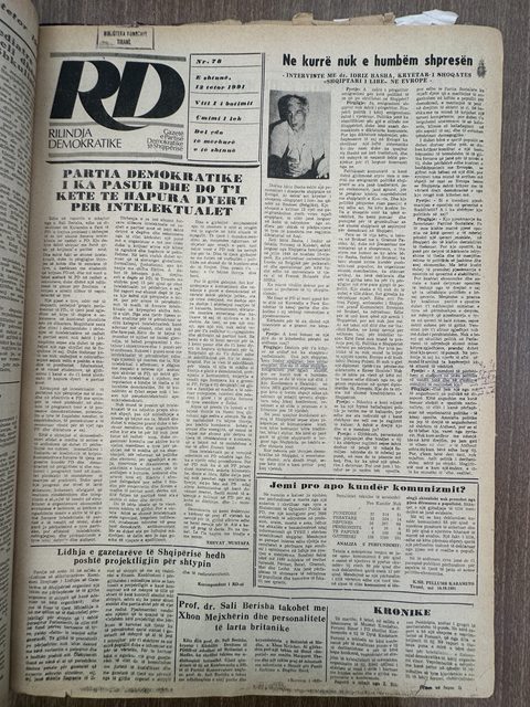 Rilindja Demokratike 1991-10-13