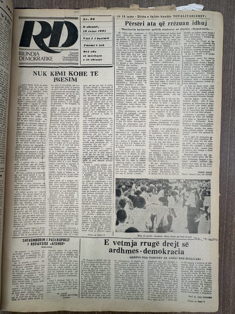 Rilindja Demokratike 1991-10-19