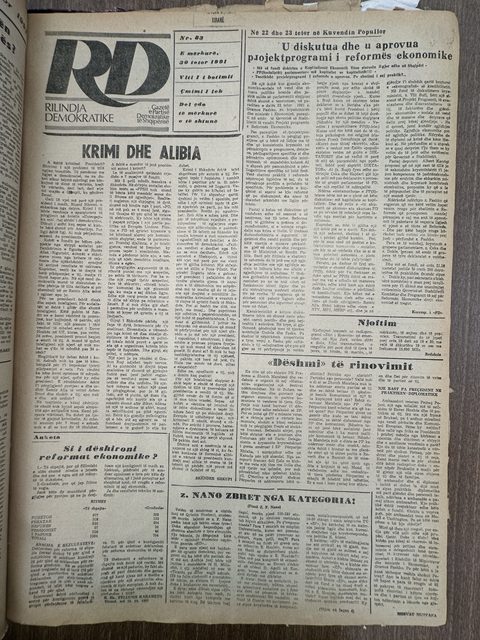 Rilindja Demokratike 1991-10-30