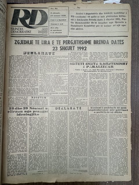 Rilindja Demokratike 1991-12-30