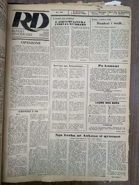 Rilindja Demokratike 1991-12-04
