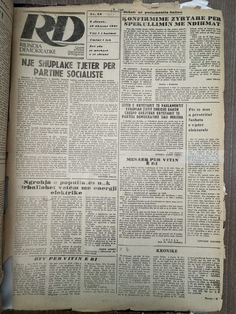 Rilindja Demokratike 1991-09-28