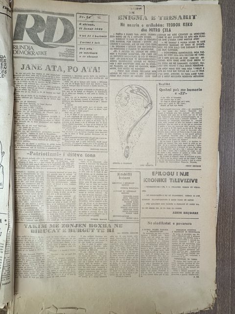 Rilindja Demokratike 1992-01-11