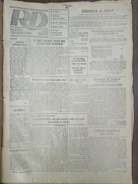 Rilindja Demokratike 1992-02-08