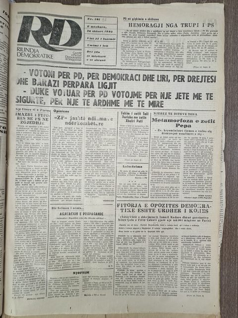 Rilindja Demokratike 1992-02-26
