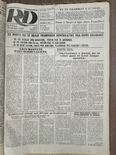 Rilindja Demokratike 1992-03-04