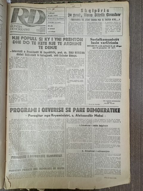 Rilindja Demokratike 1992-04-22