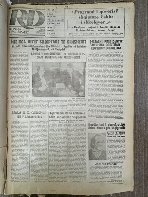 Rilindja Demokratike 1992-04-25
