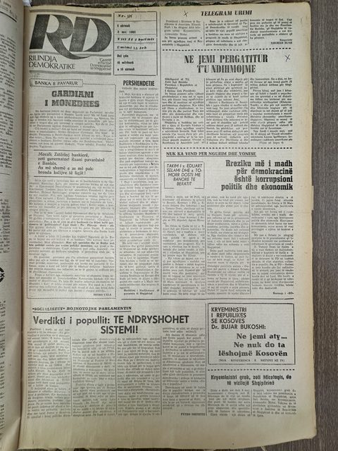 Rilindja Demokratike 1992-05-02