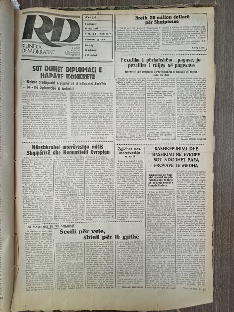 Rilindja Demokratike 1992-05-13