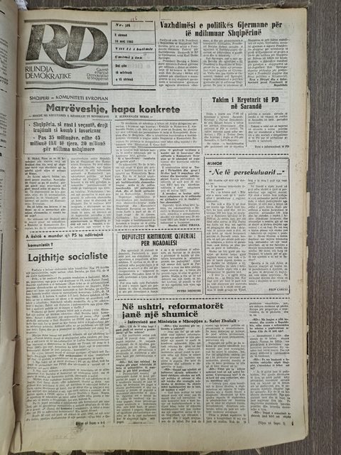 Rilindja Demokratike 1992-05-16