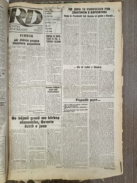 Rilindja Demokratike 1992-05-20