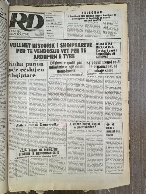 Rilindja Demokratike 1992-05-27