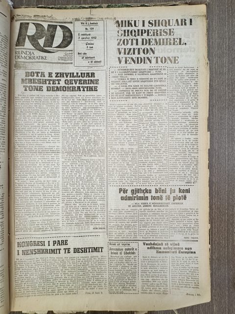 Rilindja Demokratike 1992-06-03