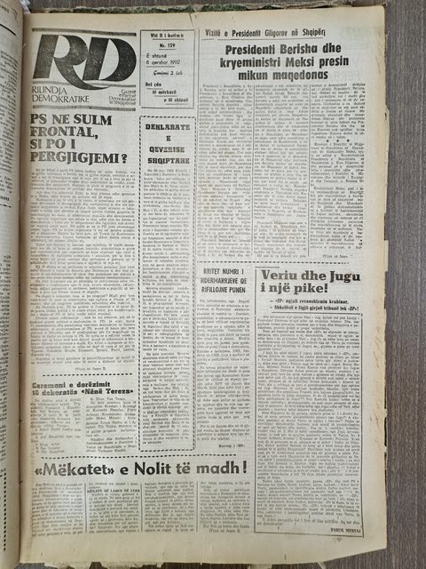 Rilindja Demokratike 1992-06-05