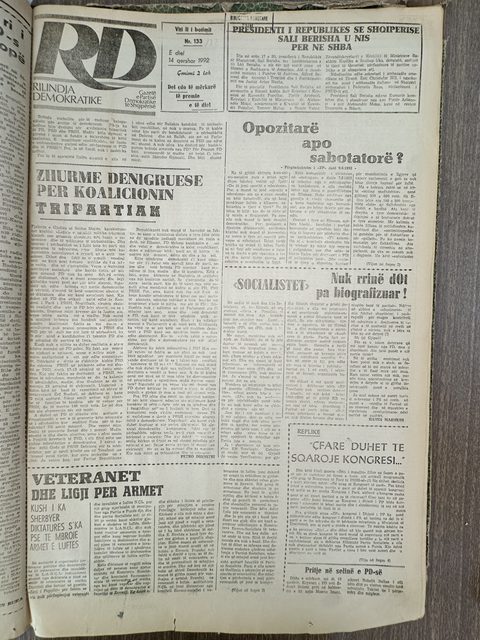 Rilindja Demokratike 1992-06-14