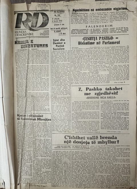 Rilindja Demokratike 1992-07-04