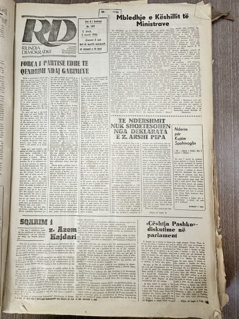 Rilindja Demokratike 1992-07-05