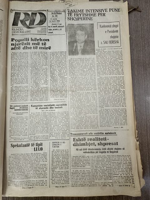 Rilindja Demokratike 1992-07-14