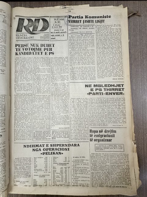 Rilindja Demokratike 1992-07-18